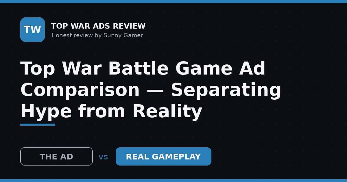 Top War Battle Game Ad Comparison — Separating Hype from Reality