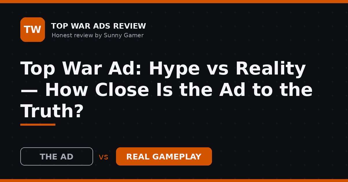 Top War Ad: Hype vs Reality — How Close Is the Ad to the Truth?