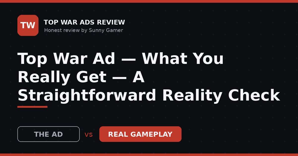 Top War Ad — What You Really Get — A Straightforward Reality Check