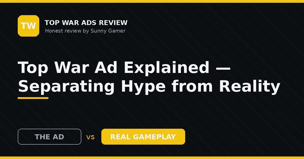 Top War Ad Explained — Separating Hype from Reality