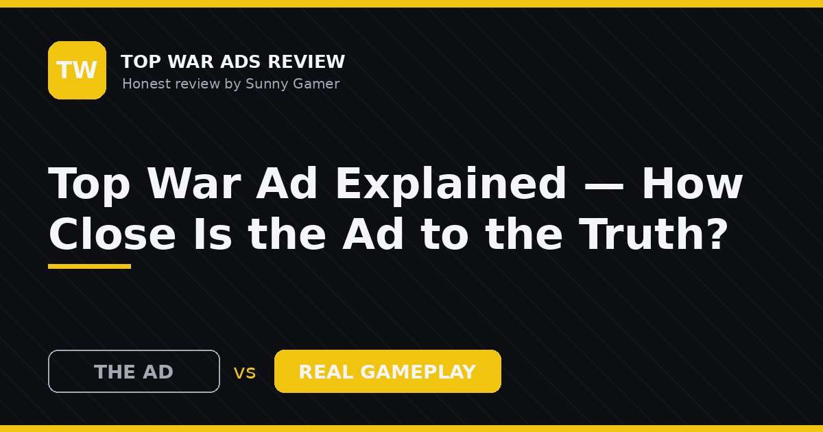 Top War Ad Explained — How Close Is the Ad to the Truth?