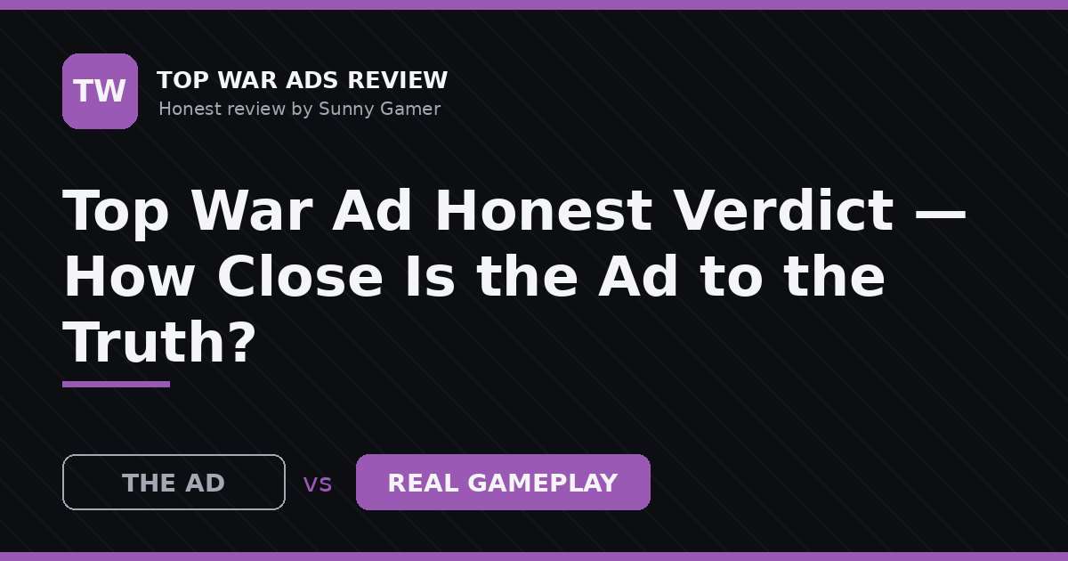 Top War Ad Honest Verdict — How Close Is the Ad to the Truth?