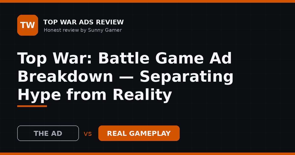 Top War: Battle Game Ad Breakdown — Separating Hype from Reality