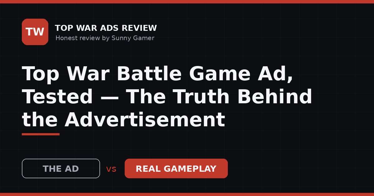 Top War Battle Game Ad, Tested — The Truth Behind the Advertisement