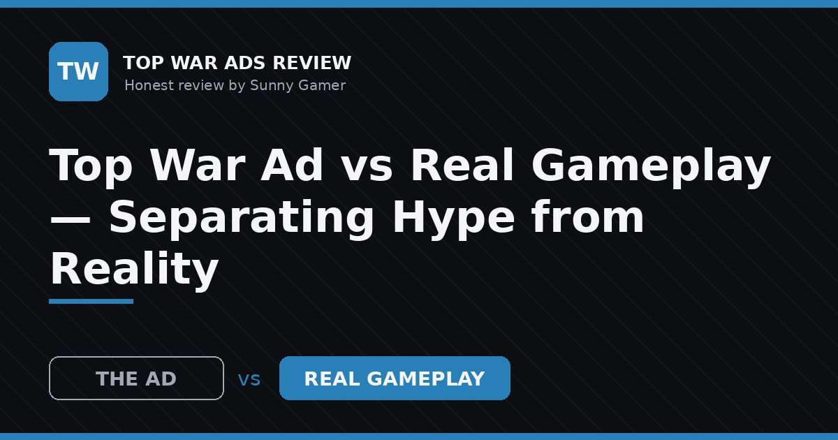 Top War Ad vs Real Gameplay — Separating Hype from Reality