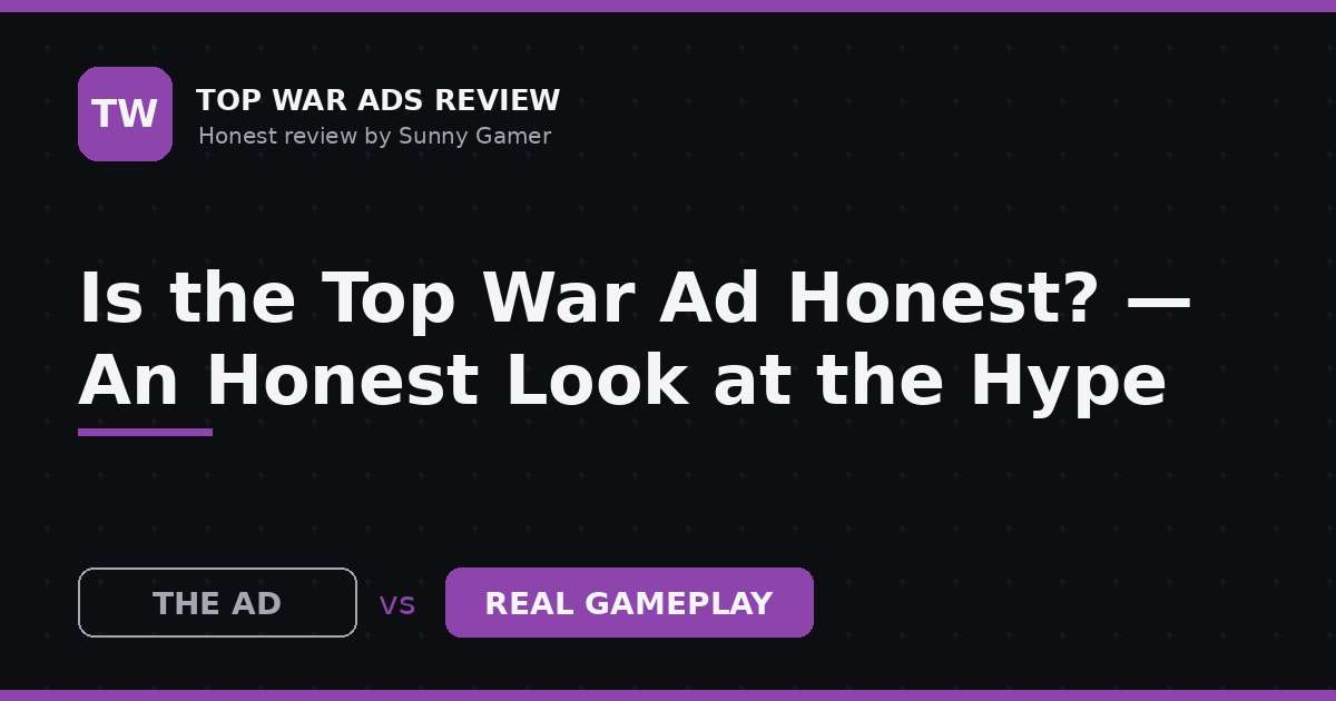 Is the Top War Ad Honest? — An Honest Look at the Hype