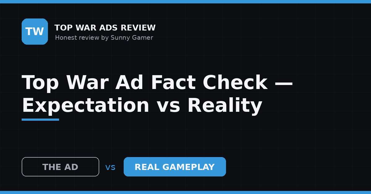 Top War Ad Fact Check — Expectation vs Reality