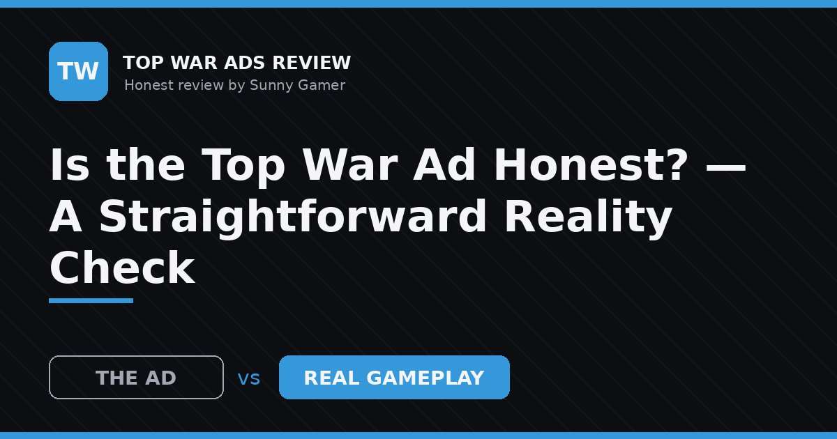 Is the Top War Ad Honest? — A Straightforward Reality Check
