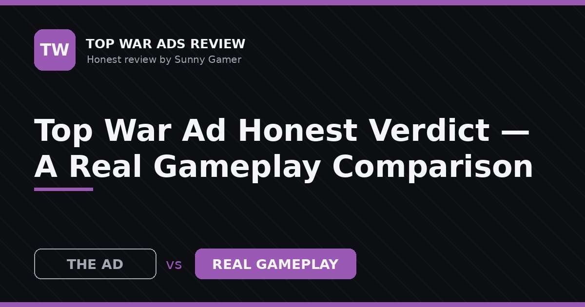 Top War Ad Honest Verdict — A Real Gameplay Comparison