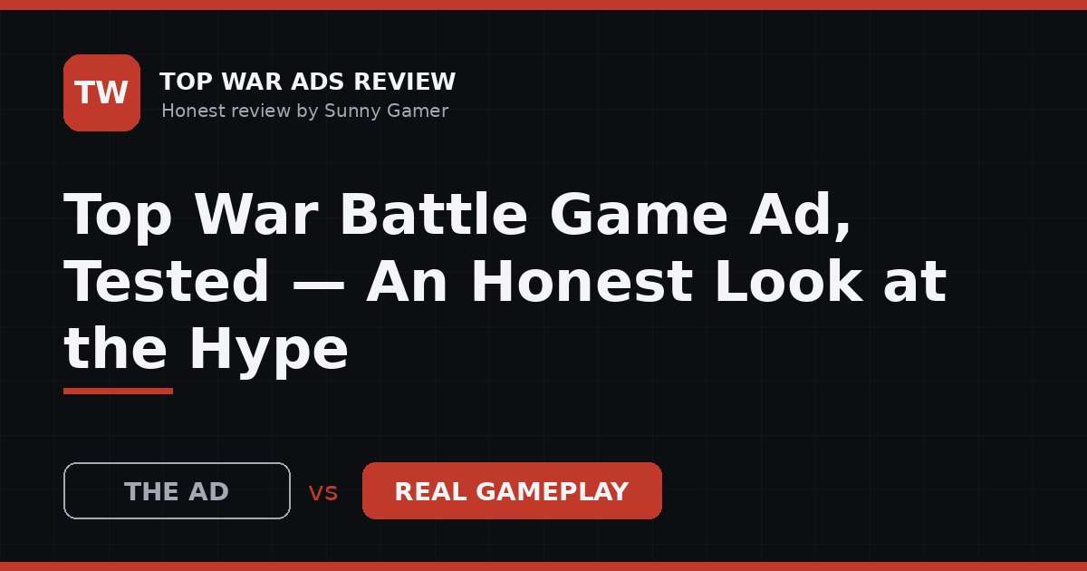 Top War Battle Game Ad, Tested — An Honest Look at the Hype