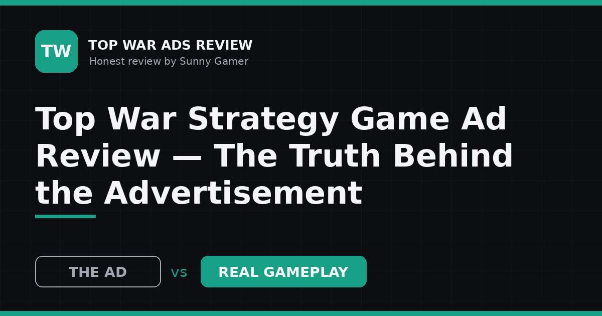 Top War Strategy Game Ad Review — The Truth Behind the Advertisement
