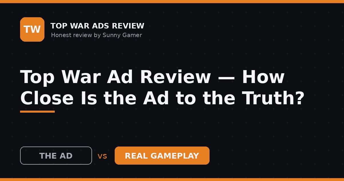 Top War Ad Review — How Close Is the Ad to the Truth?