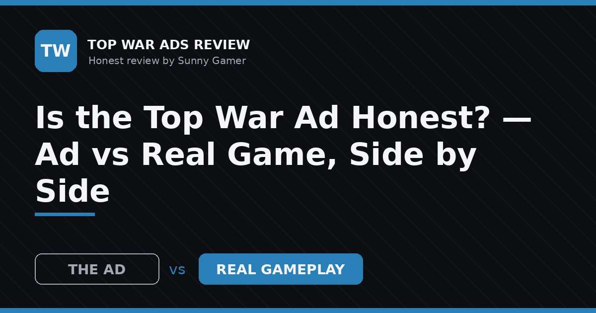 Is the Top War Ad Honest? — Ad vs Real Game, Side by Side