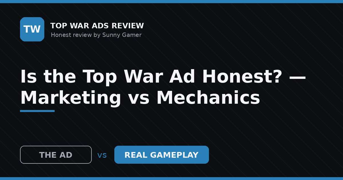 Is the Top War Ad Honest? — Marketing vs Mechanics