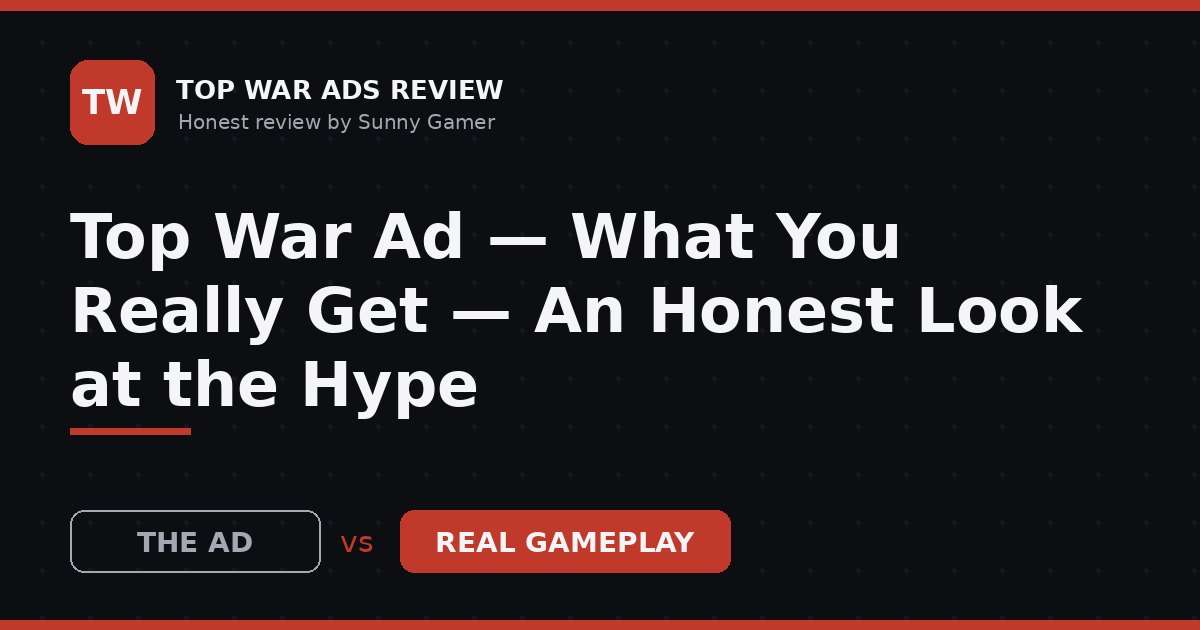 Top War Ad — What You Really Get — An Honest Look at the Hype