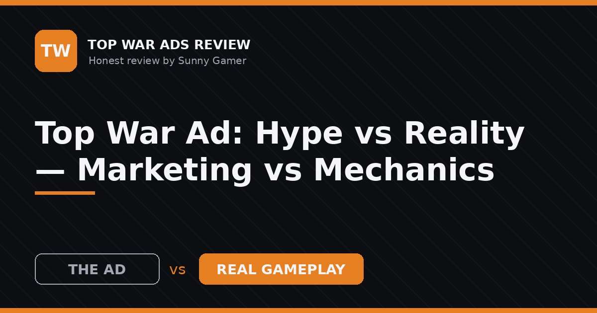 Top War Ad: Hype vs Reality — Marketing vs Mechanics