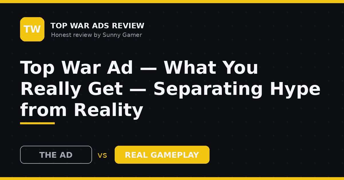 Top War Ad — What You Really Get — Separating Hype from Reality