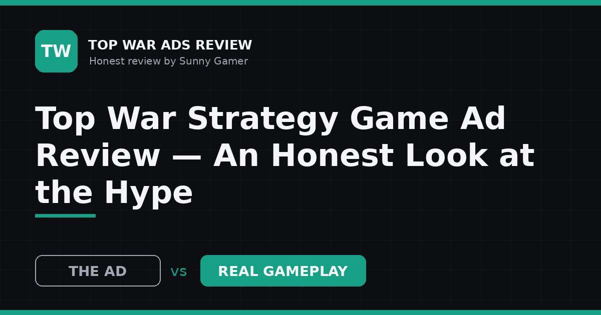 Top War Strategy Game Ad Review — An Honest Look at the Hype