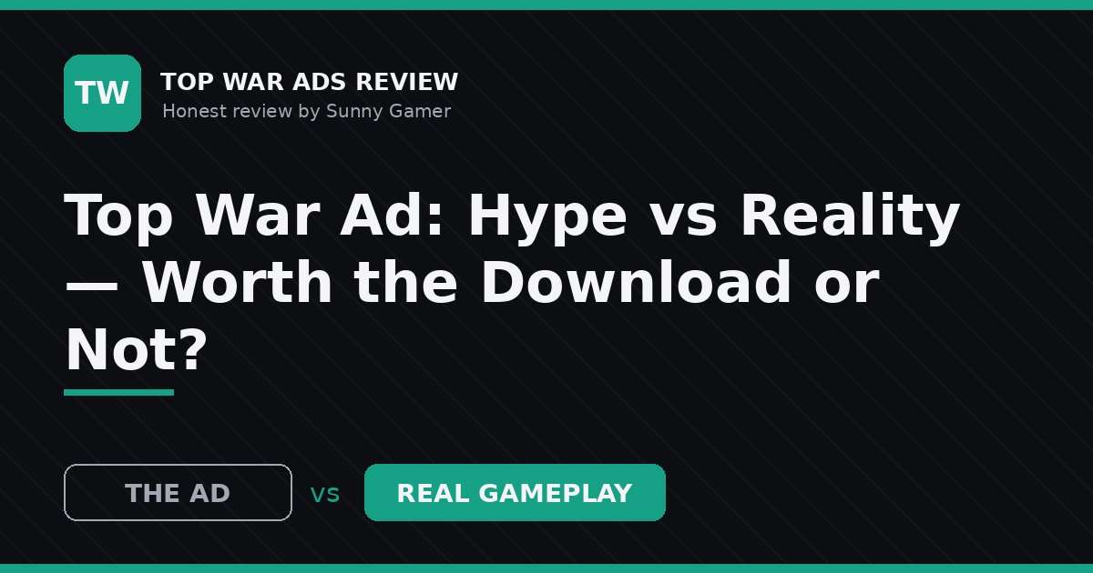 Top War Ad: Hype vs Reality — Worth the Download or Not?