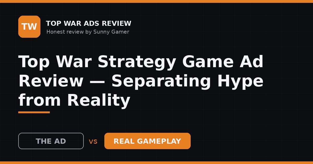 Top War Strategy Game Ad Review — Separating Hype from Reality