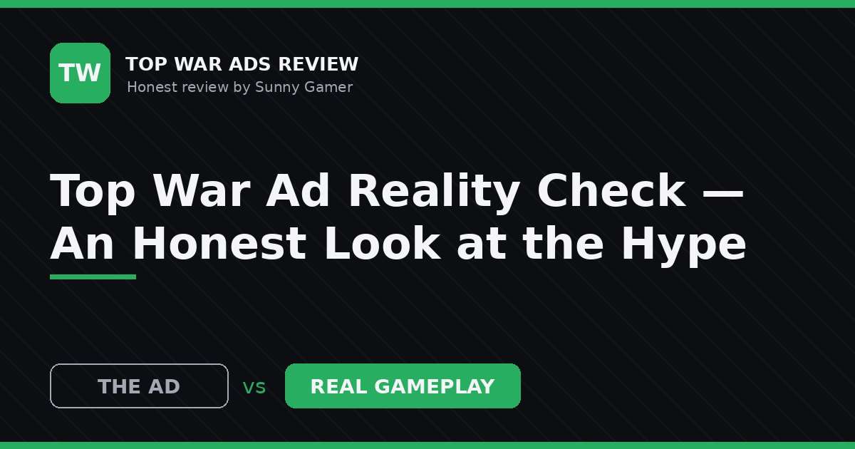 Top War Ad Reality Check — An Honest Look at the Hype
