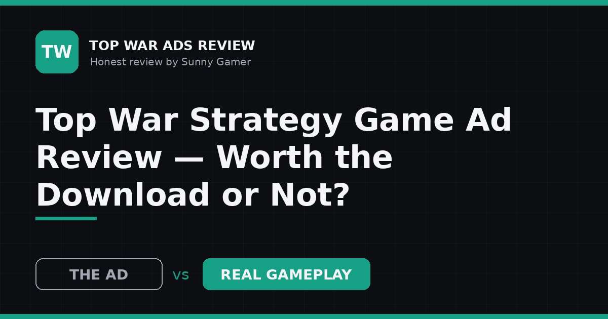 Top War Strategy Game Ad Review — Worth the Download or Not?