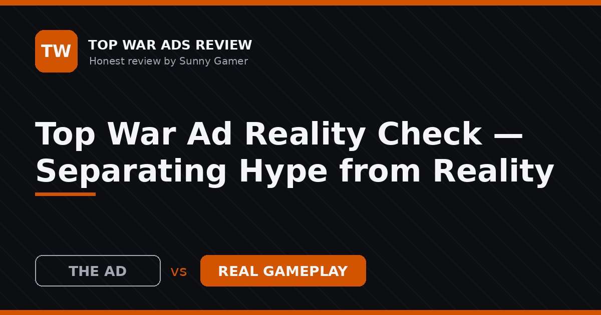 Top War Ad Reality Check — Separating Hype from Reality