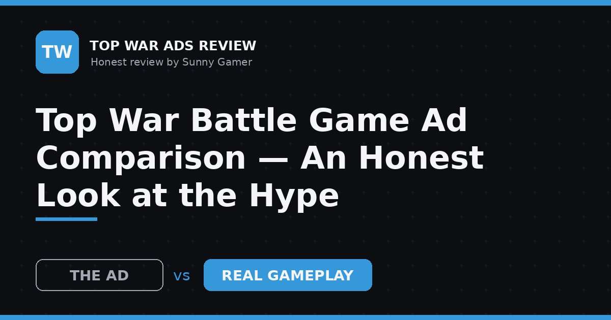 Top War Battle Game Ad Comparison — An Honest Look at the Hype