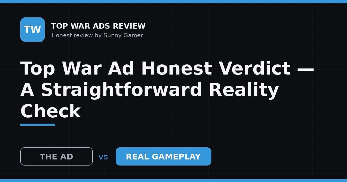 Top War Ad Honest Verdict — A Straightforward Reality Check